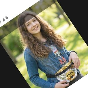 Sequin  changing smiley face glittery Fanny Pack